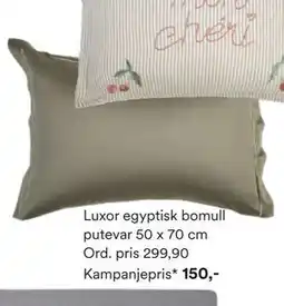 Kid Interiør Luxor egyptisk bomull putevar tilbud