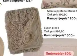 Kid Interiør Susan pledd, Medlemspris tilbud