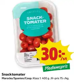 Stora Coop Snacktomater tilbud