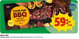 Stora Coop Coop spare ribs bbq tilbud