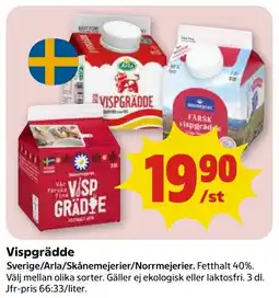 Stora Coop Arla Vispgrädde tilbud