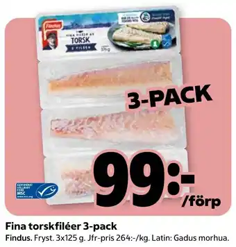 Findus Fina torskfiléer