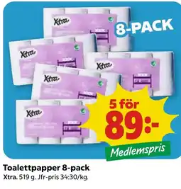 Stora Coop Xtra Toalettapper tilbud