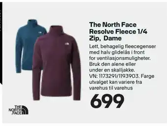 XXL Sport The North Face Resolve Fleece 1/4 Zip, Dame tilbud