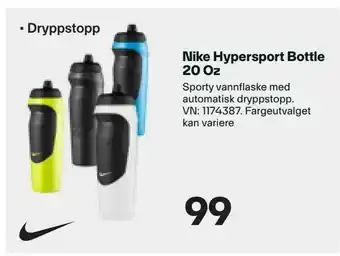 XXL Sport Nike Hypersport Bottle 20 Oz tilbud