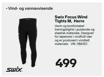 XXL Sport Swix Focus Wind Tights M, Herre tilbud