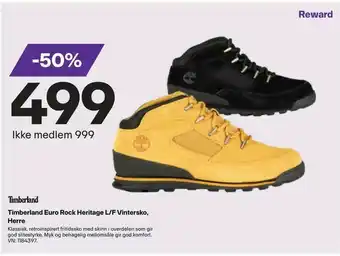 XXL Sport Timberland Euro Rock Heritage L/F Vintersko, Herre tilbud