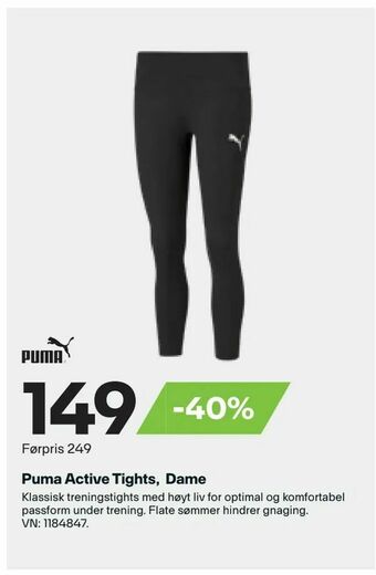 XXL Sport Puma Active Tights, Dame tilbud