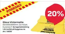Byggmax Glava Vintermatte tilbud