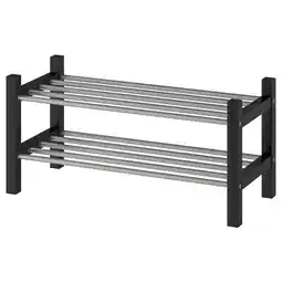 IKEA Tjusig Skohylle, svart, 79x32x37 cm tilbud