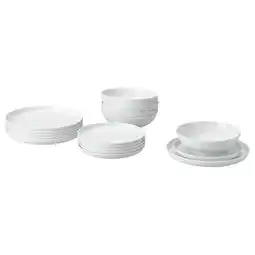 IKEA Ikea 365+ Servise, 18 deler, hvit tilbud
