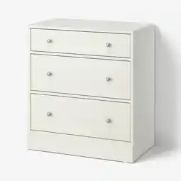 IKEA Havsta Kommode med 3 skuffer, hvit, 81x47x89 cm tilbud