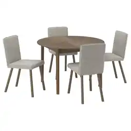 IKEA SkansnÄs / tonstad Bord og 4 stoler, brun bøk/viarp beige/brun bøk, 115/170 cm tilbud