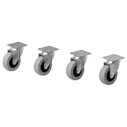 IKEA Rill Hjul, grå, 50 mm tilbud
