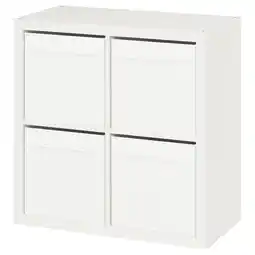 IKEA Kallax Hylle, hvit/dröna hvit, 77x39x77 cm tilbud