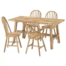 IKEA Skogsta / skogsta Bord og 4 stoler, akasie/akasie, 160x81 cm tilbud
