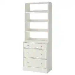 IKEA Havsta Oppbevaringskombinasjon, hvit, 81x47x212 cm tilbud