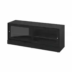 IKEA Havsta tv-benk med sokkel, svart, 160x47x62 cm tilbud
