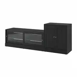 IKEA Havsta Tv-møbel, kombinasjon, svart, 241x47x89 cm tilbud