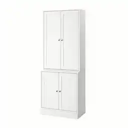 IKEA Havsta Oppbevaring med dører, hvit, 81x47x212 cm tilbud