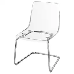 IKEA Tobias Stol, transparent/forkrommet tilbud