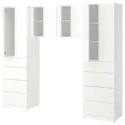 IKEA Lastare Oppbevaringskombinasjon, hvit, 240x42x201 cm tilbud