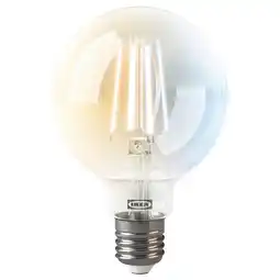 IKEA Kajplats led-pære e27 806 lumen, smart varmhvit til kaldhvit/klar/rund, 95 mm tilbud