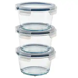 IKEA Ikea 365+ Matoppbevaring med lokk, rundt/glass, 600 ml tilbud