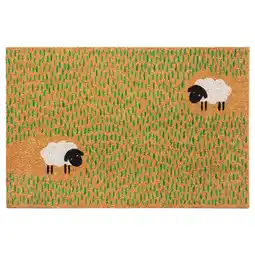 IKEA LÖge Dørmatte, flerfarget/dyremønster, 60x90 cm tilbud