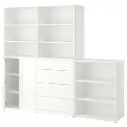IKEA Lastare Oppbevaringskombinasjon, hvit, 240x42x201 cm tilbud