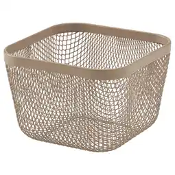 IKEA Ikea 365+ Matoppbevaringskurv, metall/lys gråbrun, 14x14x10 cm tilbud