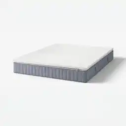 IKEA ValevÅg Madrass og overmadrass, fast lys blå/nisseholm hvit, 160x200 cm tilbud
