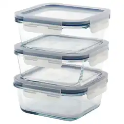 IKEA Ikea 365+ Matoppbevaring med lokk, firkant/glass, 600 ml tilbud