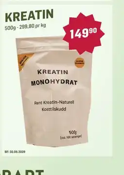 Holdbart KREATIN tilbud