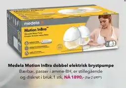 Apotek 1 Medela Motion InBra dobbel elektrisk brystpumpe tilbud