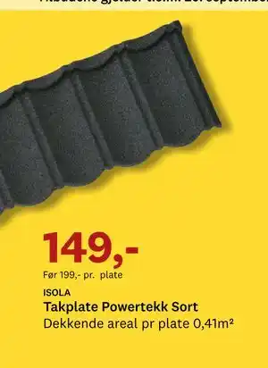 ISOLA Takplate Powertekk Sort