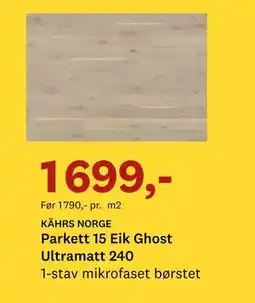 Bygger'n Parkett 15 Eik Ghost tilbud