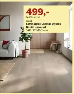 Bygger'n Laminatgulv Champs Elysees Nordic Universal tilbud