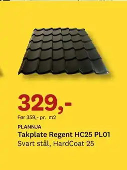 Bygger'n Takplate Regent HC25 PL01 tilbud