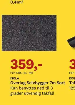 Bygger'n Overlag Selvbygger 7m Sort tilbud