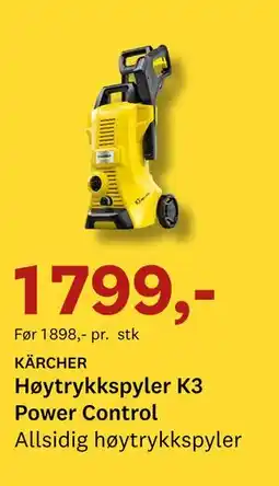 Bygger'n KÄRCHER Høytrykkspyler K3 Power Control tilbud
