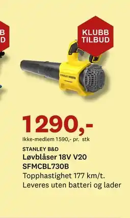 Bygger'n Løvblåser 18V V20 SFMCBL730B tilbud
