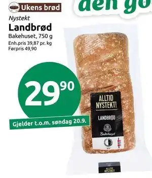 Nystekt Landbrød