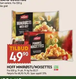 Coop Mega HOFF MINIRØSTI/NOISETTES tilbud