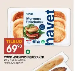 Coop Mega COOP MORMORS FISKEKAKER tilbud