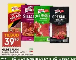 Coop Mega GILDE SALAMI tilbud