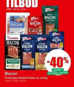 Spar Bacon tilbud