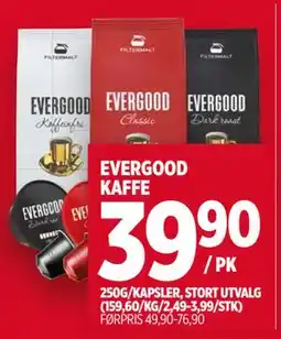 Meny EVERGOOD KAFFE tilbud
