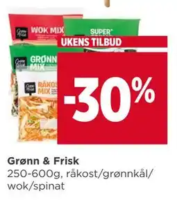 Meny Grønn & Frisk tilbud