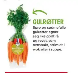 Meny GULRØTTER tilbud